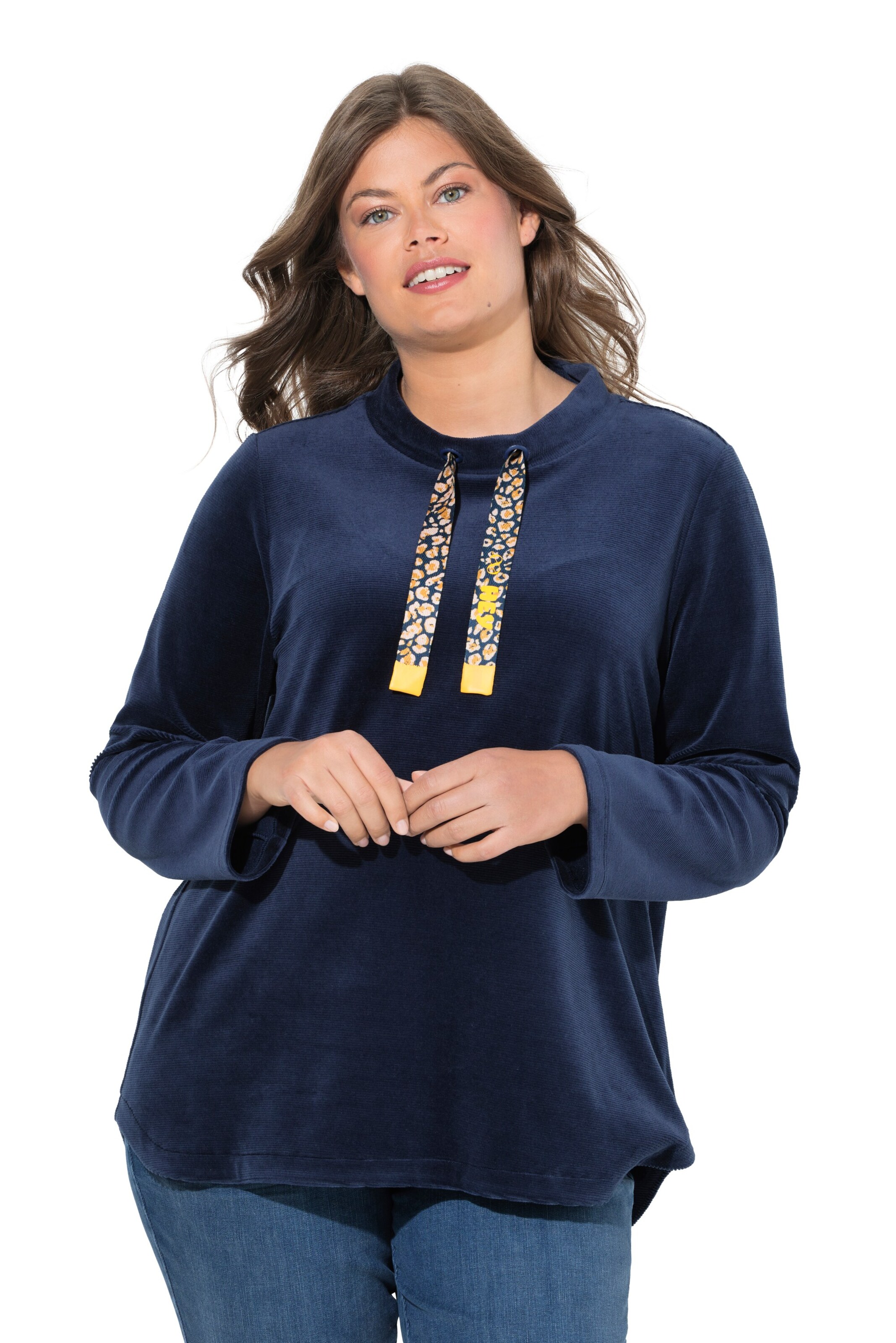 LAURASØN Sweatshirt in Blue: front