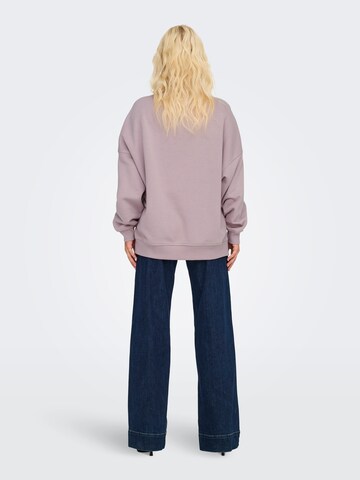 ONLY Sweatshirt 'ONLKAITLYN' in Lila