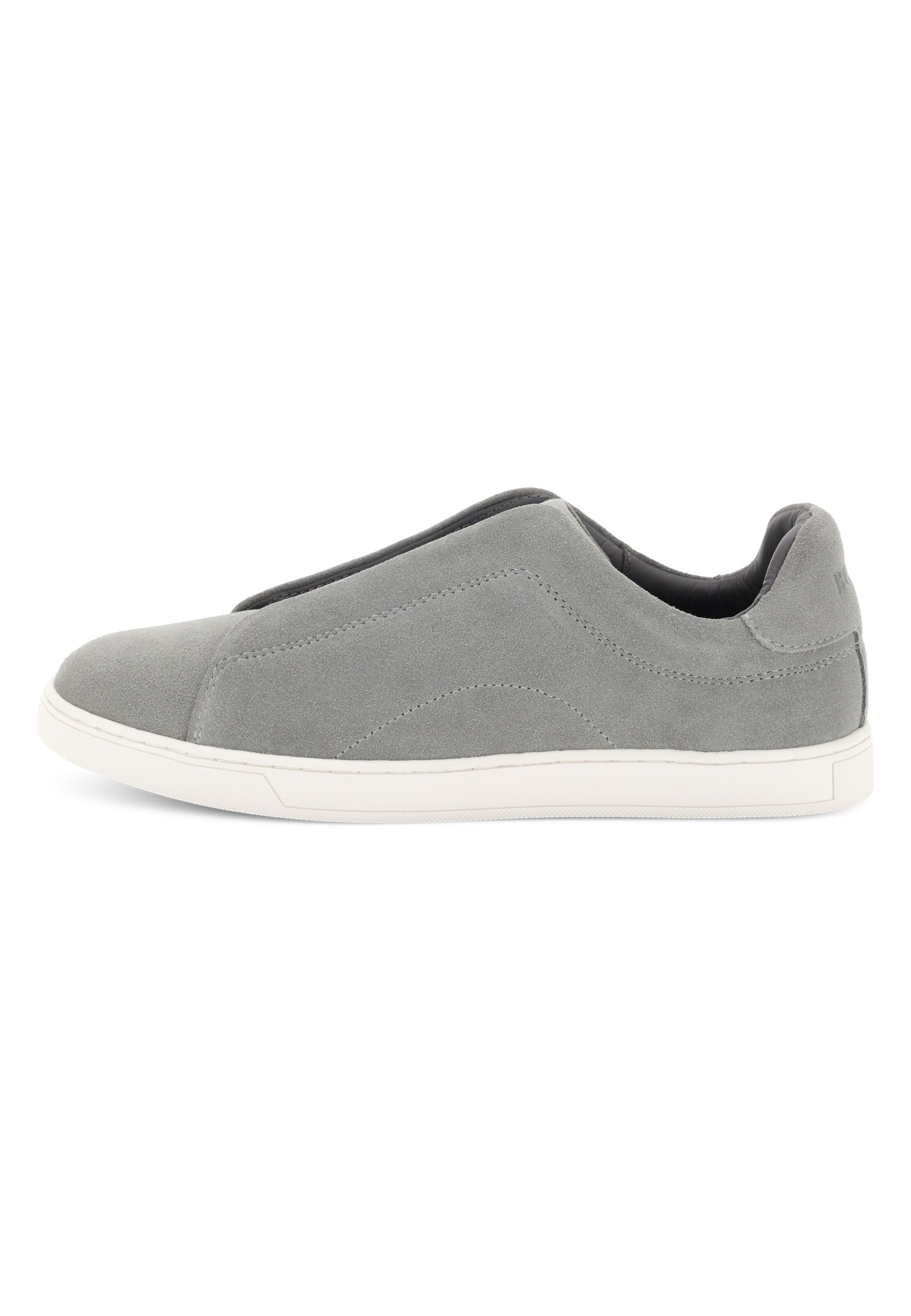 Baskets basses Boggi Milano en gris : devant