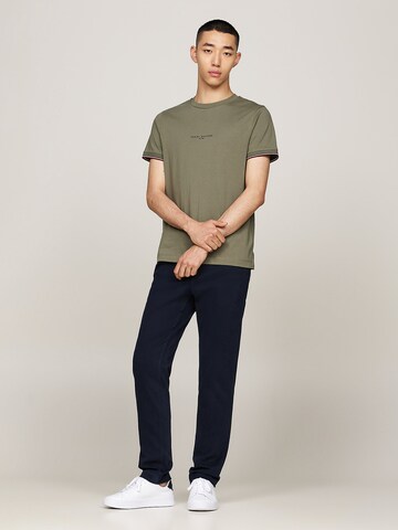 TOMMY HILFIGER Shirt 'Tipped Cuff' in Beige