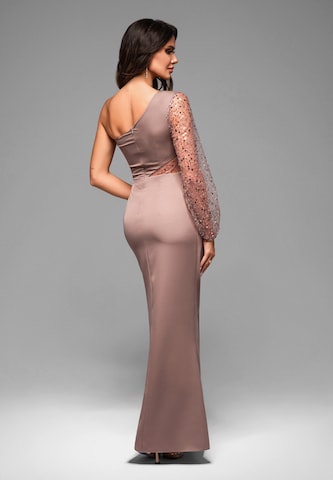 Ombre Avondjurk in Beige