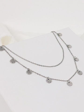 Hey Happiness Kette 'Texture'‌‌‌‌‌‌‌ in Silber