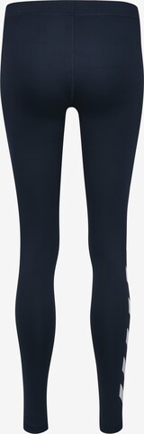 Hummel Skinny Sporthose in Blau