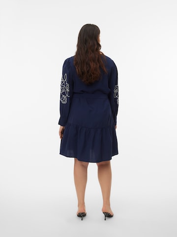 Rochie 'VMCanya' de la Vero Moda Curve pe albastru