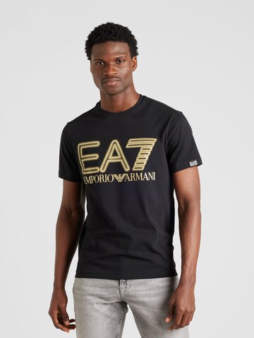 Tricou de la EA7 Emporio Armani pe negru: față