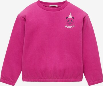 TOM TAILOR Sweatshirt in Roze: voorkant