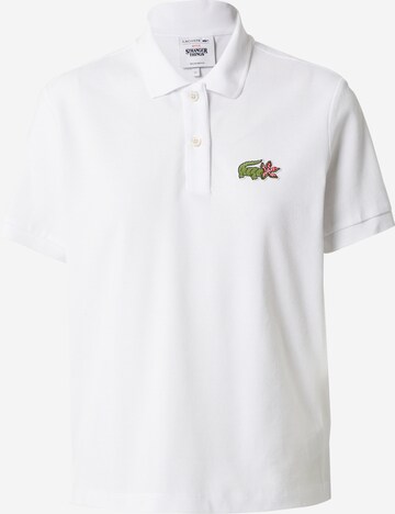 LACOSTE - Camiseta en blanco: frente