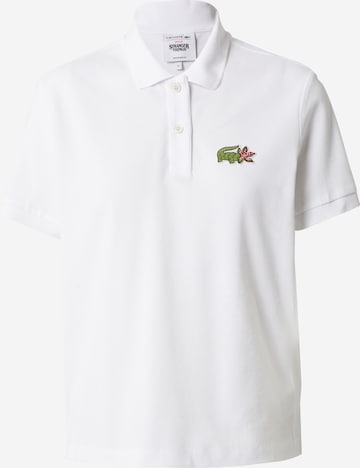 LACOSTE - Camisa em branco: frente