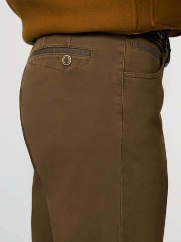MEYER Slim fit Chino Pants 'Dublin' in Brown