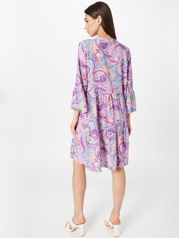 Zwillingsherz Shirt Dress in Purple