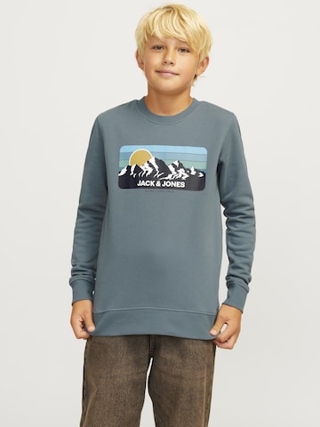 Sweat Jack & Jones Junior en bleu : devant