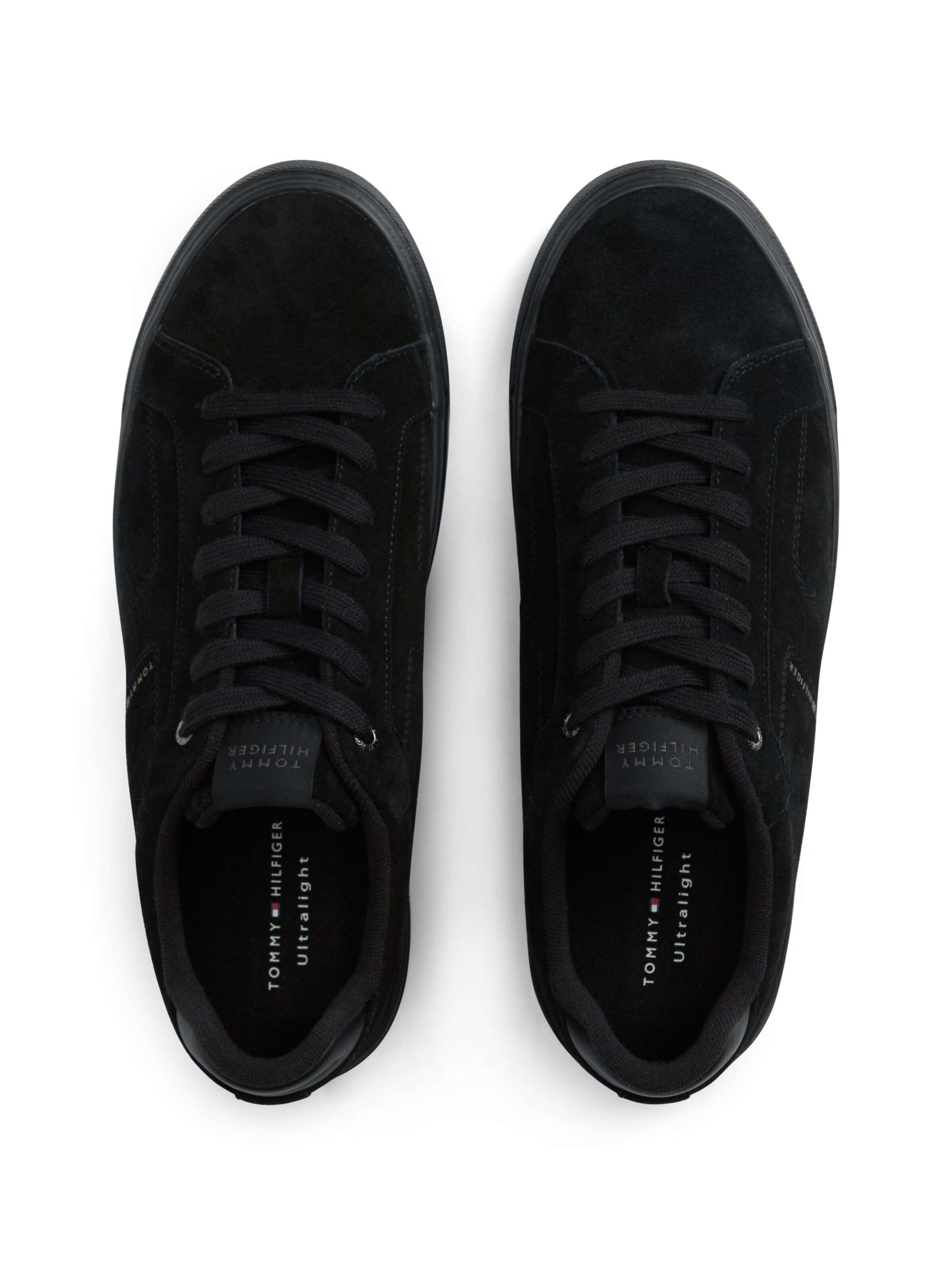 TOMMY HILFIGER - Sapatilhas baixas em preto: topo