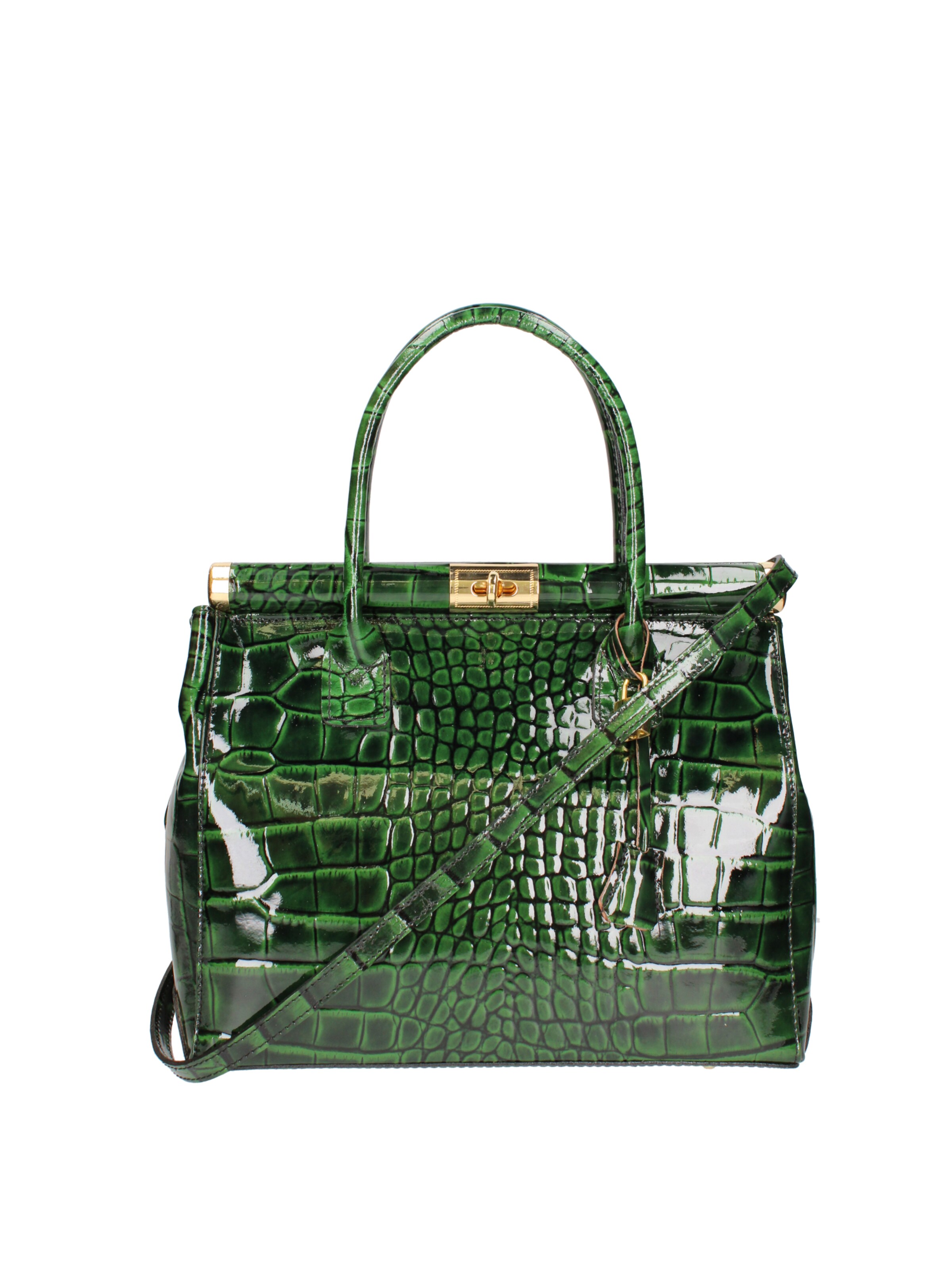 Borsa a mano di Gave Lux in verde: frontale