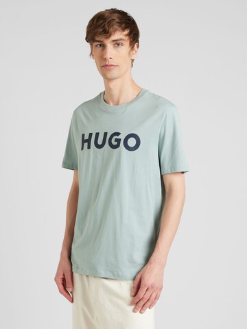 HUGO T-Shirt 'Dulivio' in Grün: Vorderseite