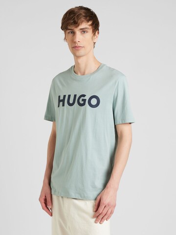 HUGO Shirt 'Dulivio' in Groen: voorkant