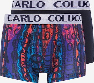 Boxers Carlo Colucci en bleu : devant