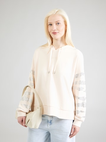 Liu Jo Sweatshirt 'ECS' in Beige: voorkant