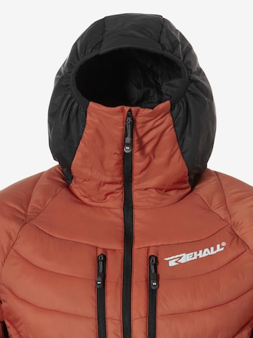 Rehall Winter Jacket 'Poke-R Combi Downlook' in Brown