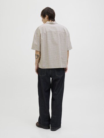 JACK & JONES Comfort fit Button Up Shirt in White