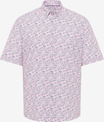 ETERNA Comfort fit Zakelijk overhemd 'Seersucker' in Roze: voorkant