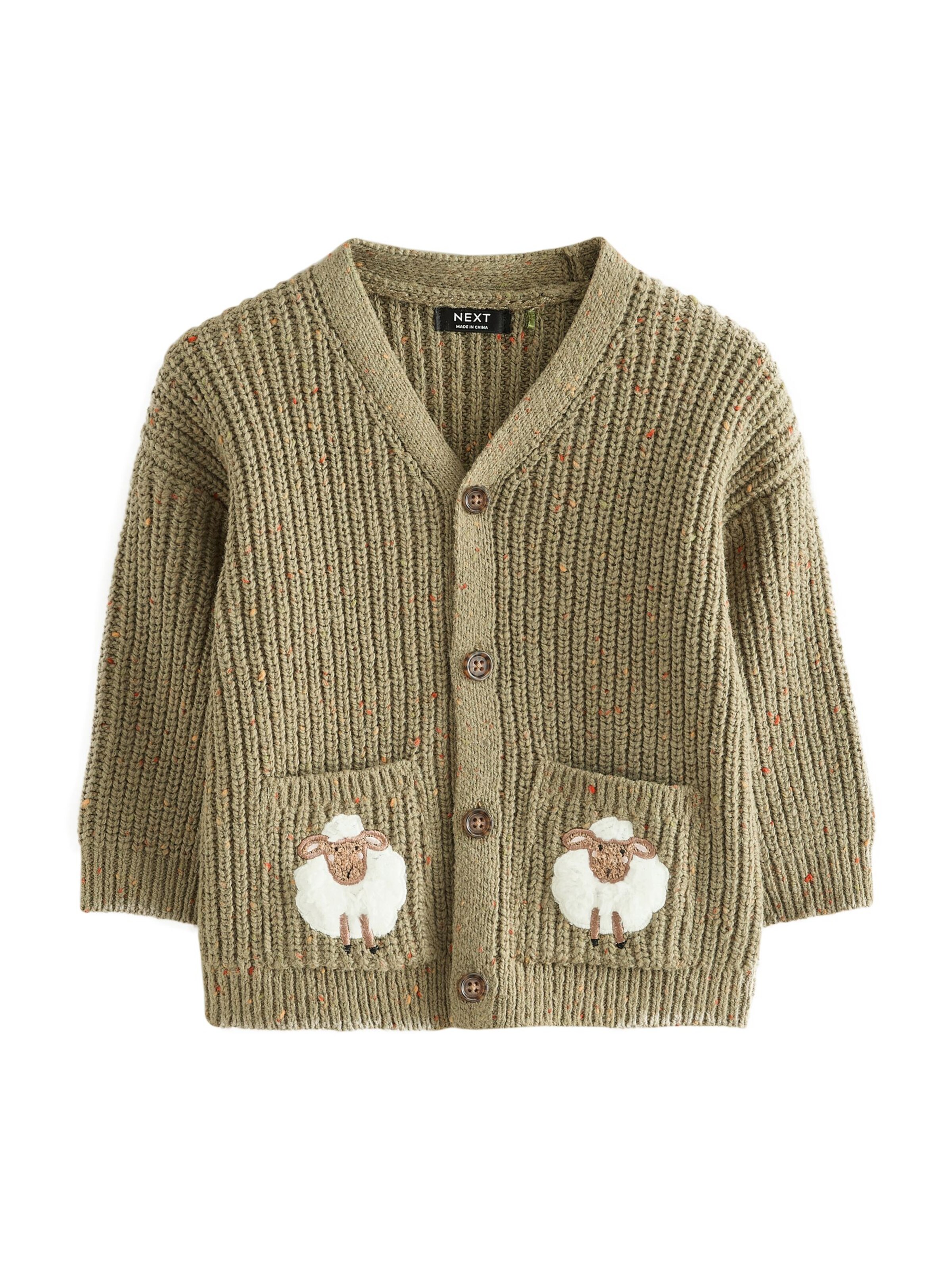 Next Strickjacke in Grün: Vorderseite