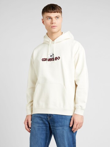 CONVERSE Sweatshirt in Weiß: predná strana