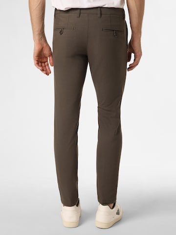 DRYKORN Slim fit Chino Pants 'Mad' in Brown