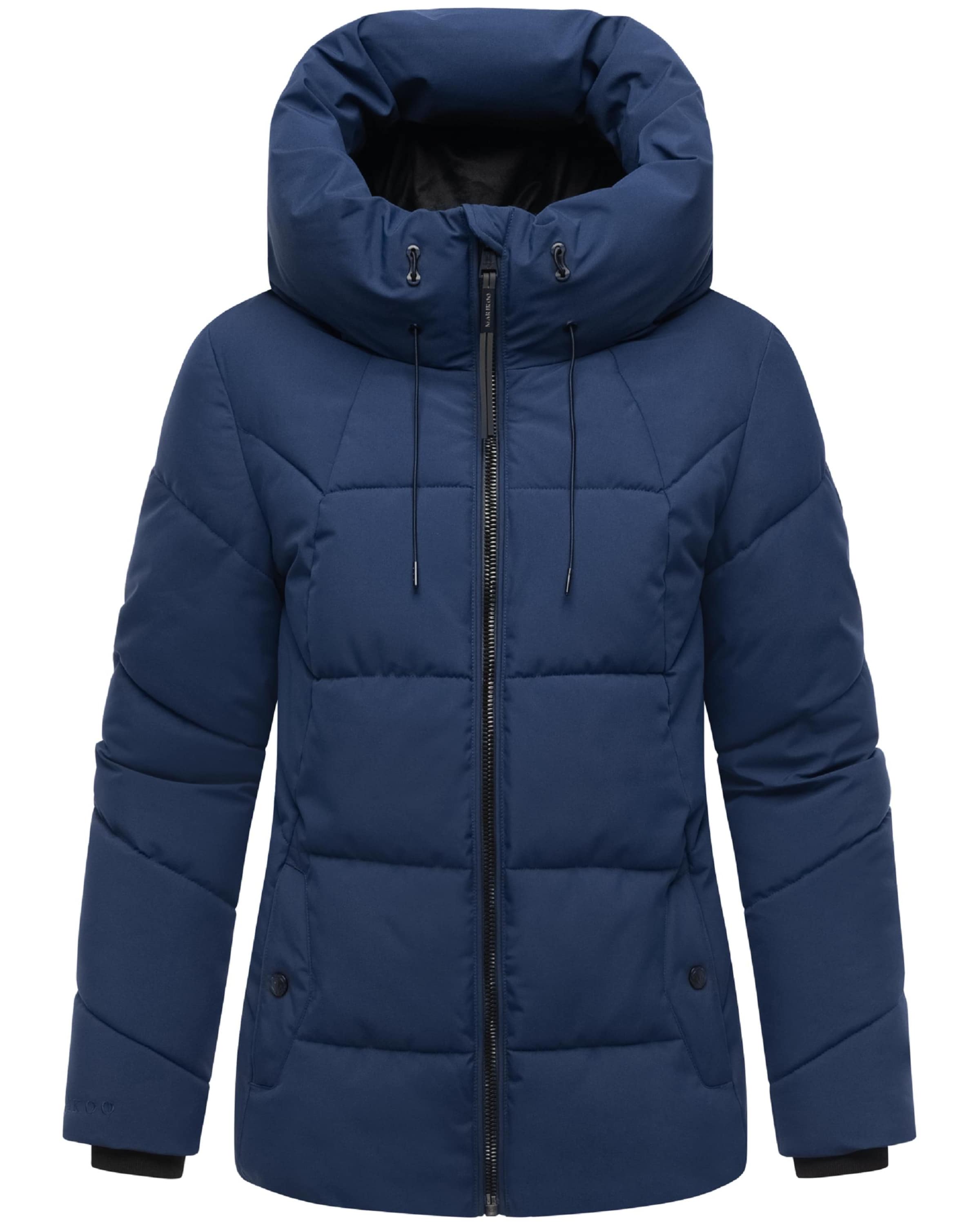 MARIKOO Zimná bunda 'Kuscheltatze XVI' - Modrá: predná strana