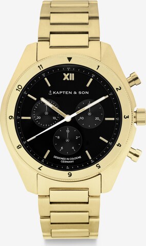Kapten & Son Analog watch 'Rise' in Gold: front