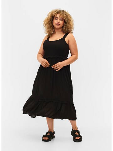 Zizzi Dress 'WISMA' in Black: front