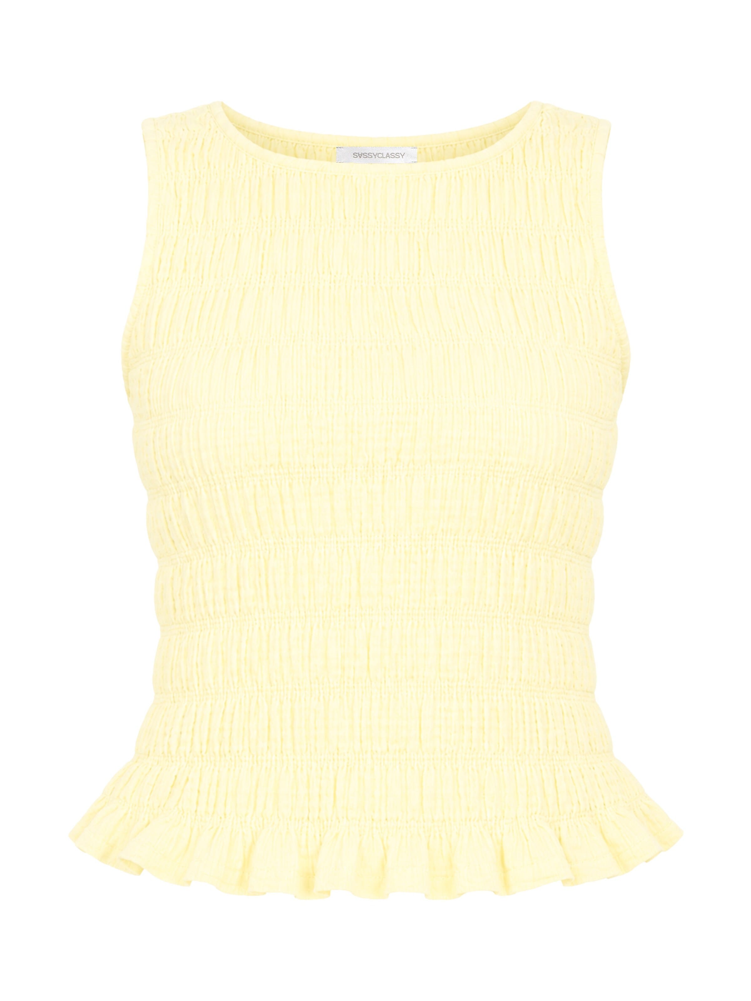 SASSYCLASSY Top‌‌‌‌‌‌‌‌‌ in Gelb: Vorderseite