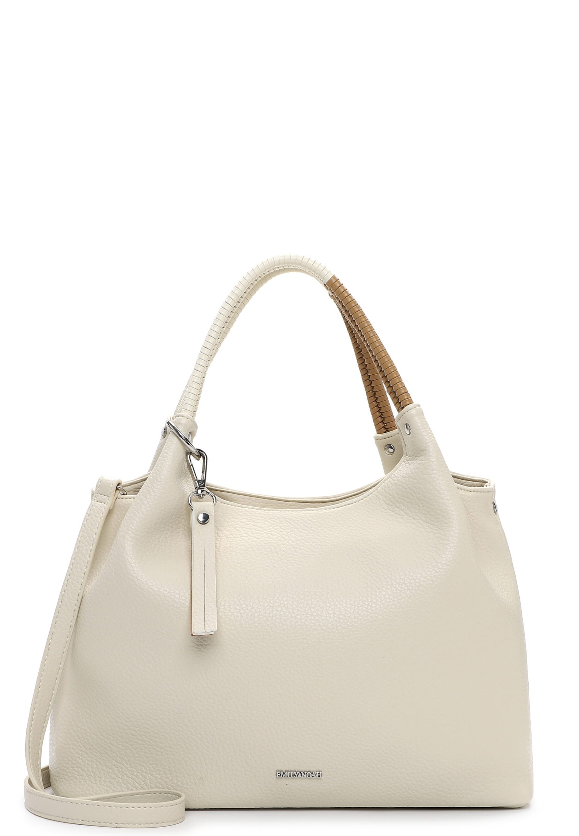 Borsa a mano 'Jeanine' di Emily & Noah in beige: frontale