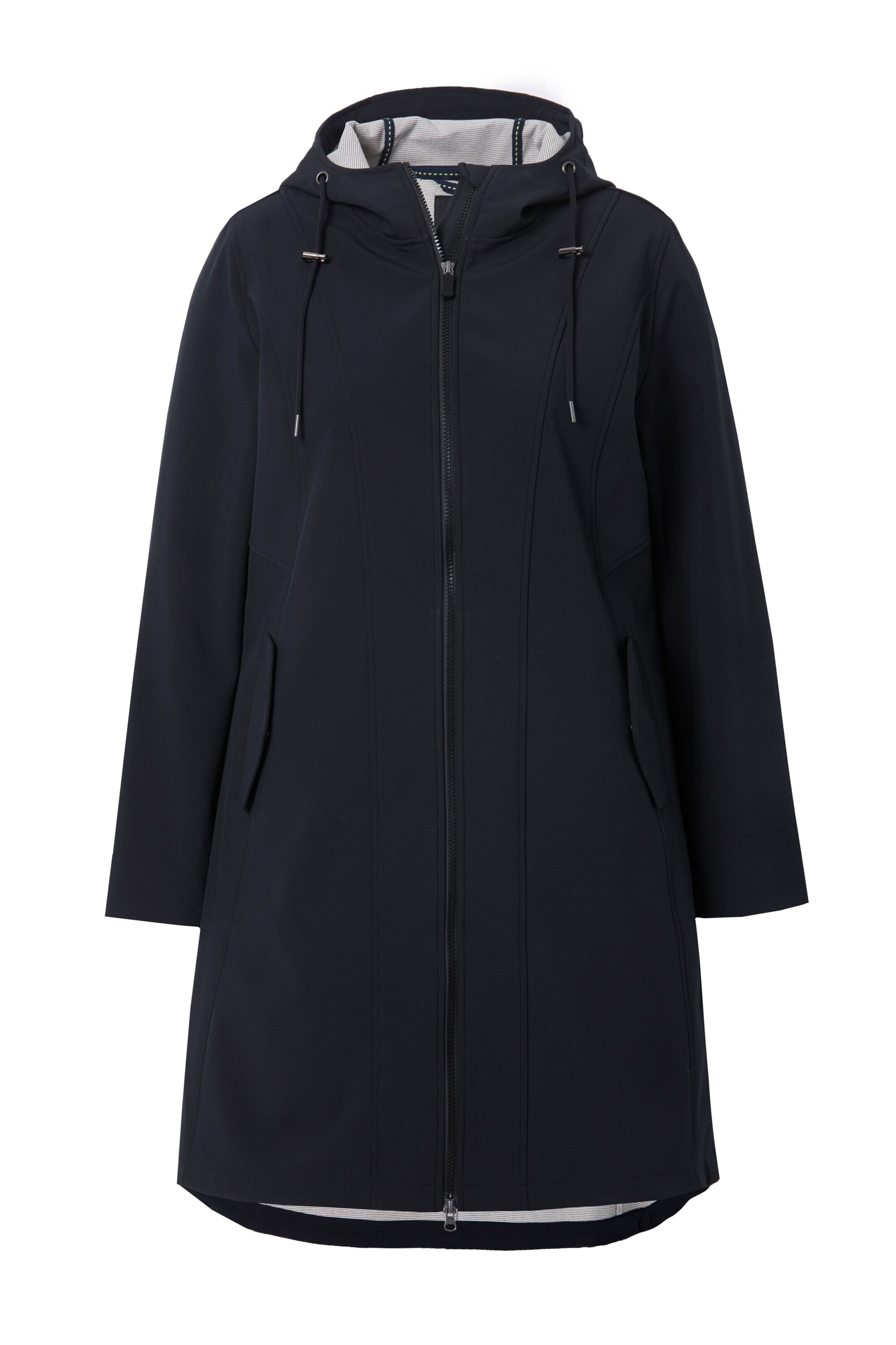 Ulla Popken Funktionsjacke in Schwarz: Vorderseite