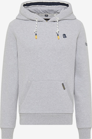 Sweat-shirt Schmuddelwedda en gris : devant