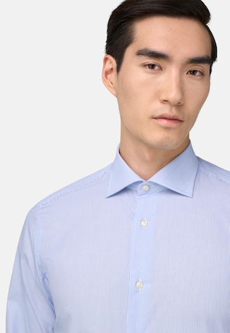 Boggi Milano Comfort fit Button Up Shirt in Blue
