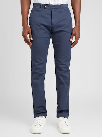 bugatti - Slimfit Pantalón chino en azul: frente