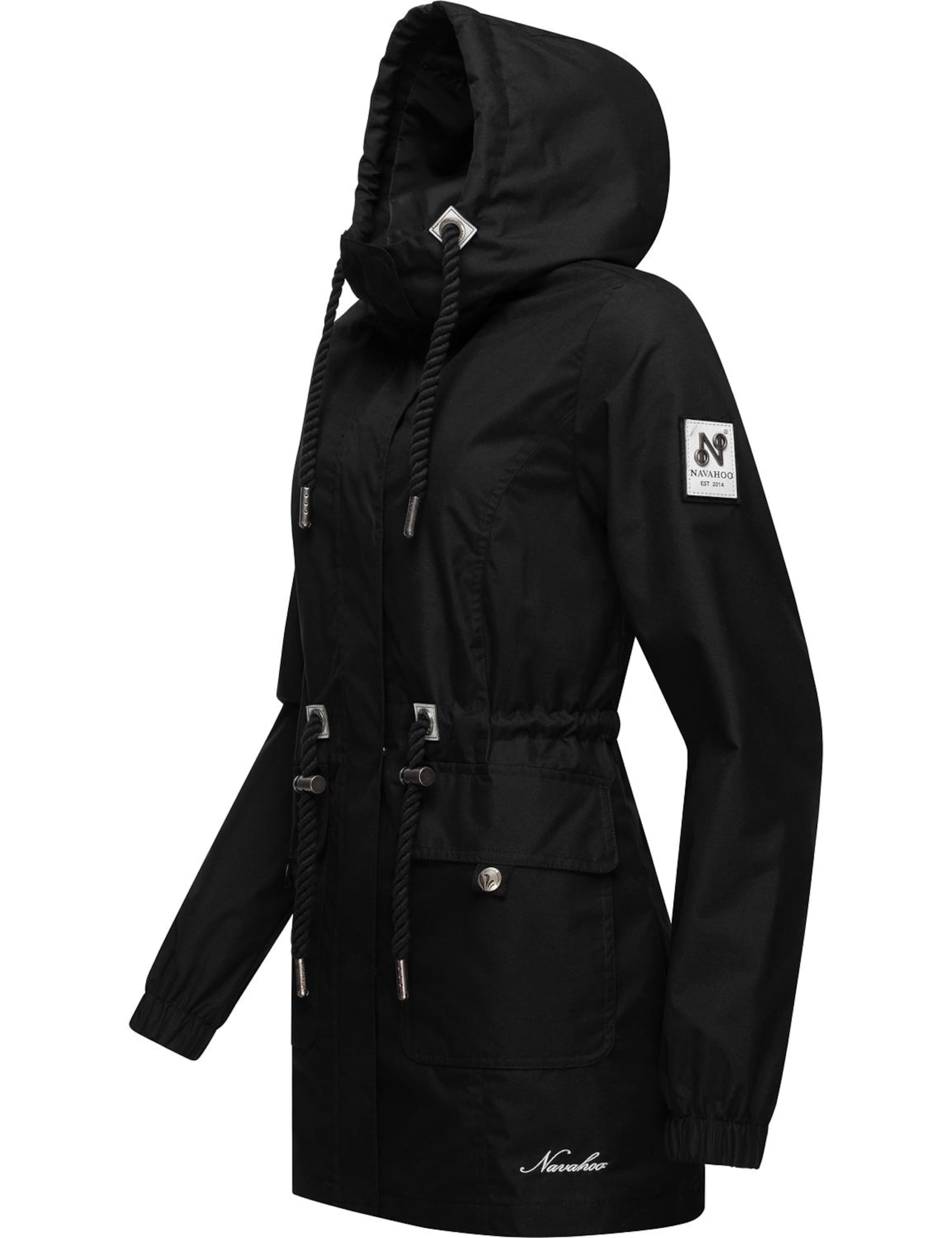 NAVAHOO Tussenparka 'Neophee' in Zwart