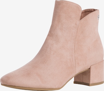 TAMARIS Ankle boots in Pink: front