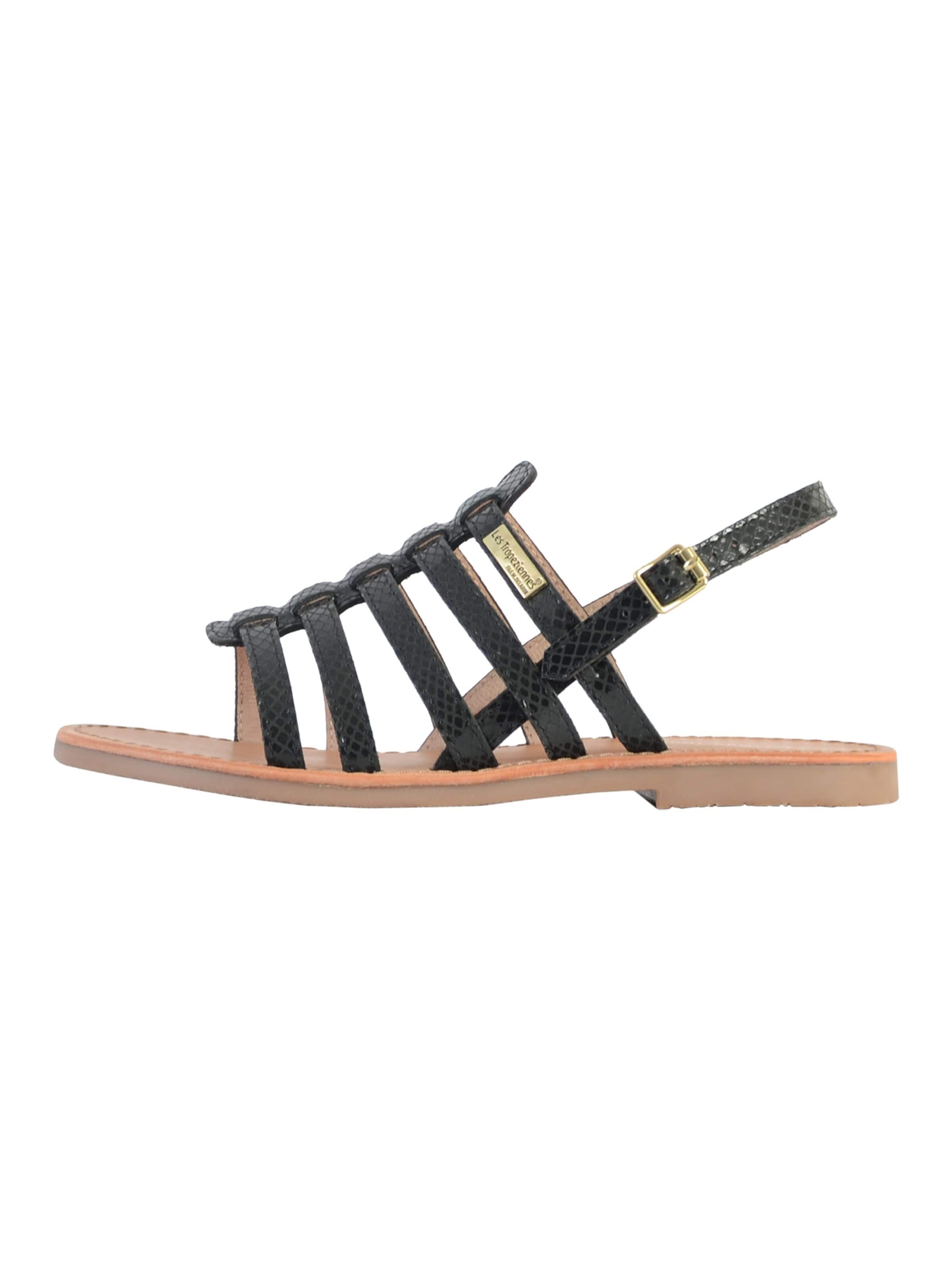 Les Tropéziennes Sandal in Black: front