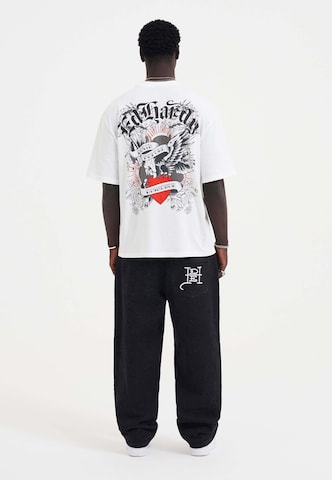 Ed Hardy - Camiseta 'Death Before Dishonor Eagle' en blanco