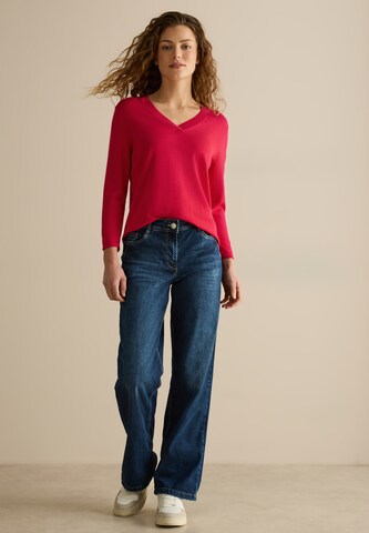 CECIL V-Neck Pullover in Rot