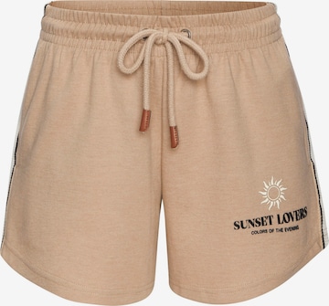 Pantalon H.I.S en beige : devant