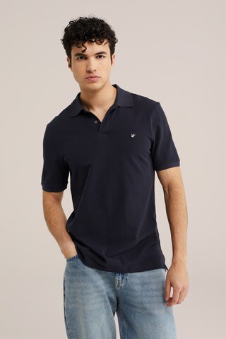 WE Fashion Poloshirt in Blau: Vorderseite