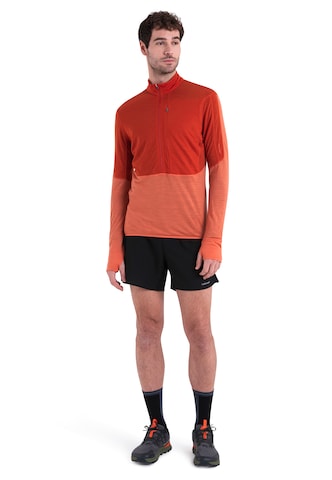 ICEBREAKER Functioneel shirt 'Realfleece Descender' in Oranje