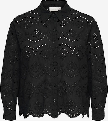 ONLY Carmakoma - Blusa 'CARVALAIS' en negro: frente