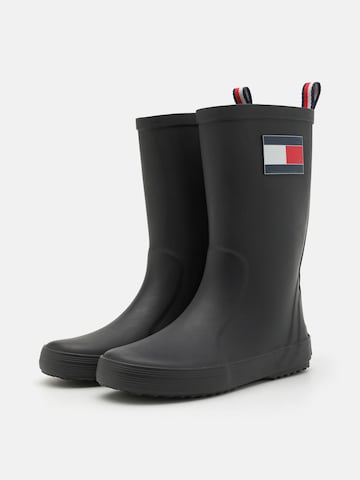 TOMMY HILFIGER Gummistiefel 'RUDY' in Schwarz
