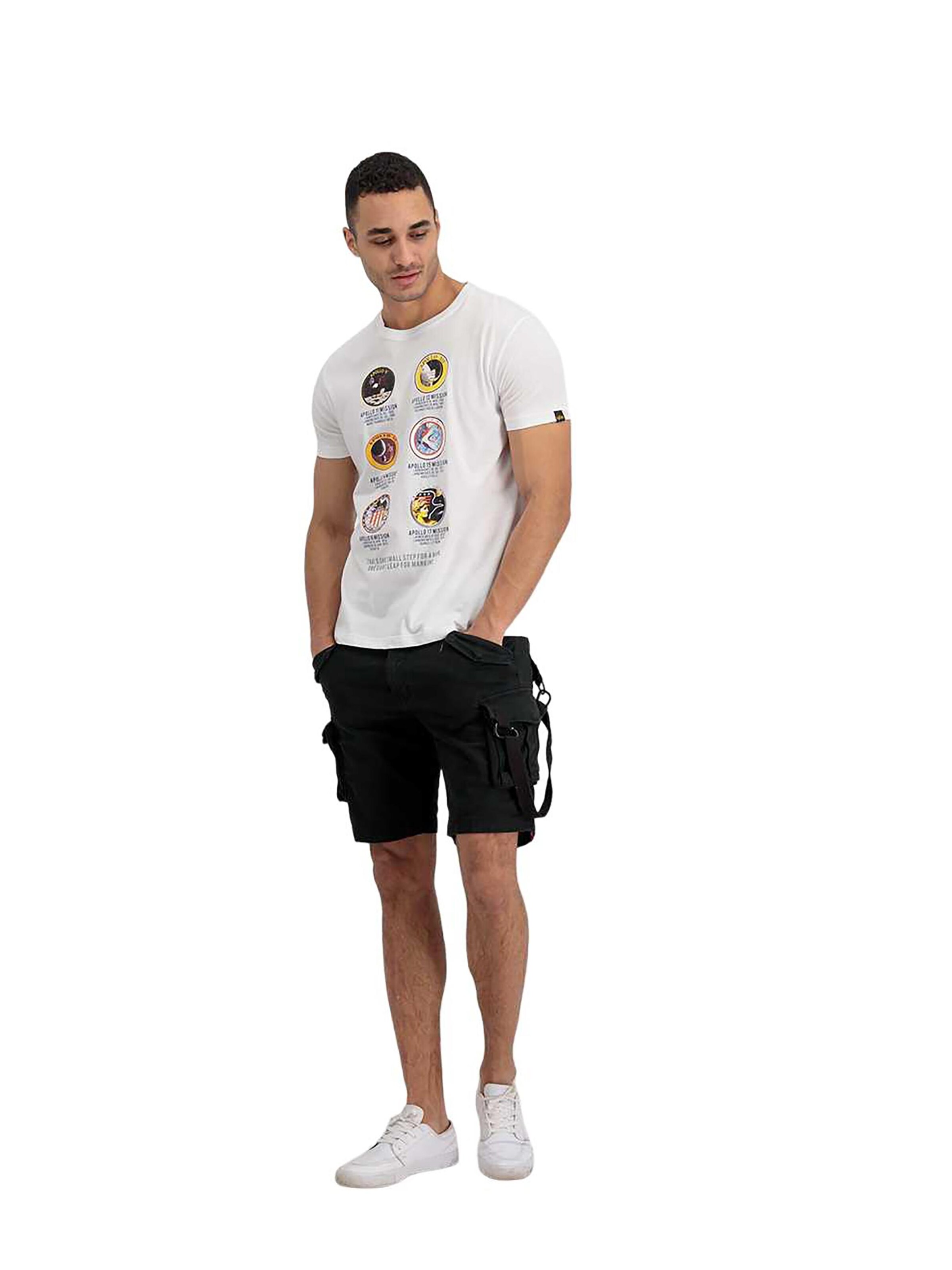 ALPHA INDUSTRIES Shirt 'Apollo Mission' in White