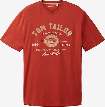 T-Shirt TOM TAILOR en rouge : devant