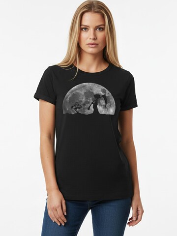 MAKAYA Shirt 'Tod im Mondschein' in Black