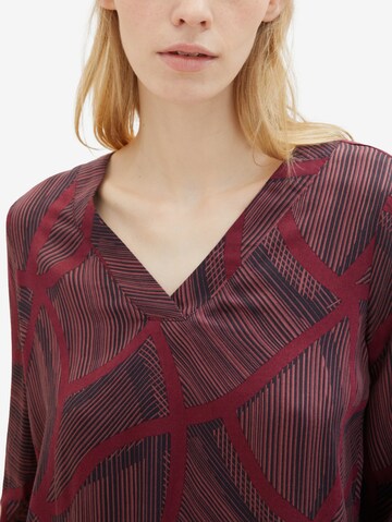 Camicia da donna di TOM TAILOR in rosso